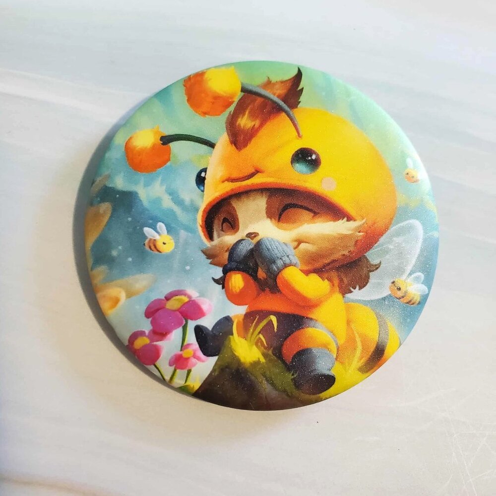 ✨2/$20 - League of Legends LOL Teemo Pinback Button Badge